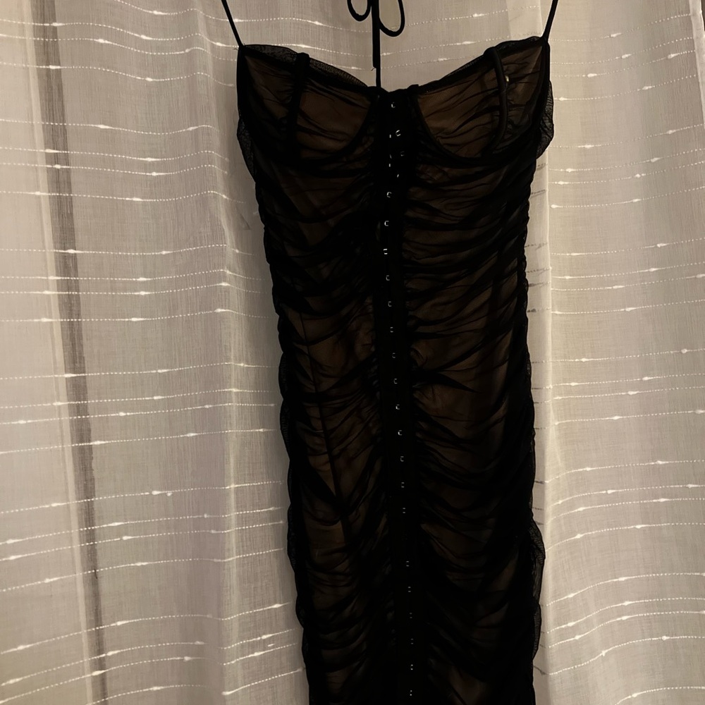 Fashion Nova Black Strapless Dress